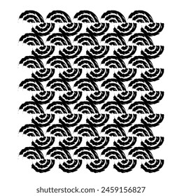 Geometric Seamless Patterns Ink Brush