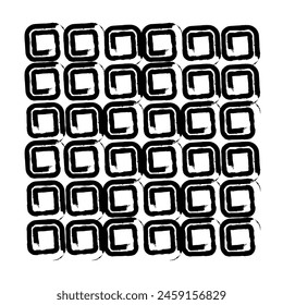 Patrones geométricos sin costura Pincel de tinta