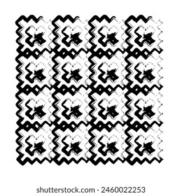 Geometric Seamless Patterns Ink Brush