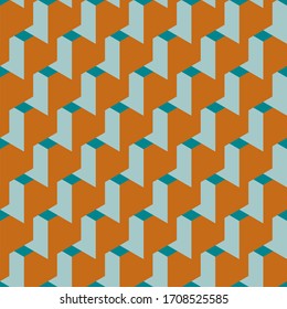 Los patrones geométricos sin fisuras naranjas y tetas. Reflejo moderno y abstracto de ilustración vectorial.