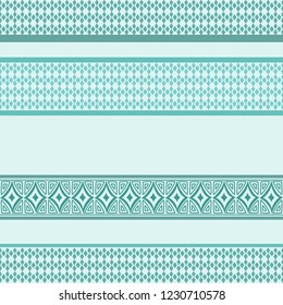 Geometric seamless pattern.Striped hand-painted drawing with ethnic and tribal motifs, lines in blue bright colors