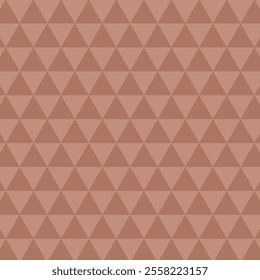 Geometric seamless pattern.Triangle repeat pattern in brown isolated on background.Abstract graphic vector background wallpaper.