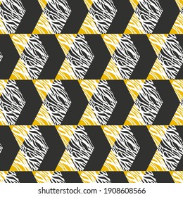 Geometric seamless pattern.Vector abstract illustration.