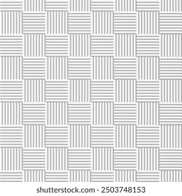 Geometric seamless pattern.White lattice line repeat pattern.Abstract vector texture background wallpaper.