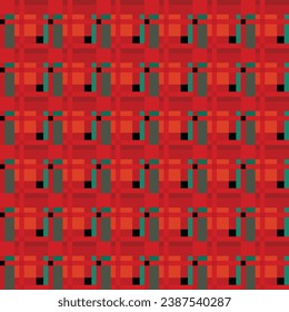 Geometric seamless plaid background. Red and green pattern. Graphic for; background, backdrop, wrapping paper, decoration, wallpaper, cloths, napkin, book, card, cover, website. christmas element.