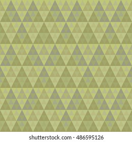 Geometric seamless pyramid pattern in dim colors flat vector illustration