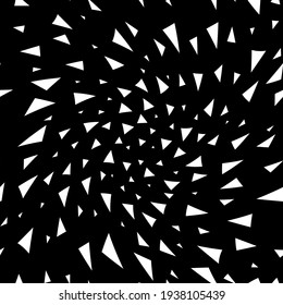 Geometric seamless randomly arranged triangle different sizes, pattern. Memphis Abstraction for printing, rolls, paper, membranes, fabrics, gifts, etc.