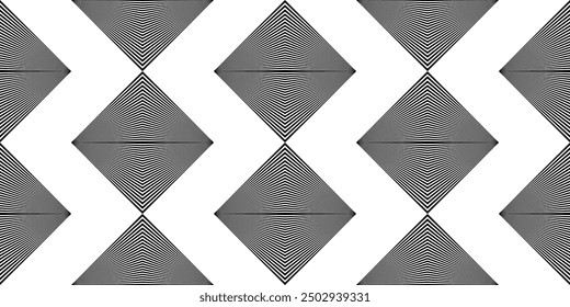 Geometric seamless rayon pattern. Vector illustration.