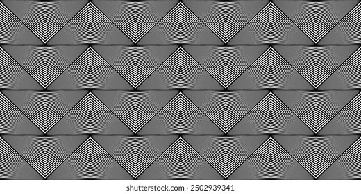 Geometric seamless rayon pattern. Vector illustration.