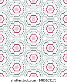 Geometric seamless repeat vector pattern