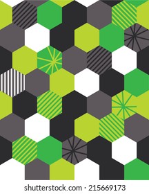 Geometric Seamless Repeating Hex Wallpaper
