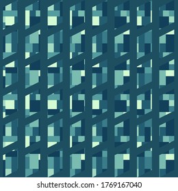 Geometric seamless repeating pattern of squares inside of skewed rectangles