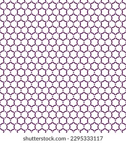 Geometric Seamless Round Six Flower Pattern 