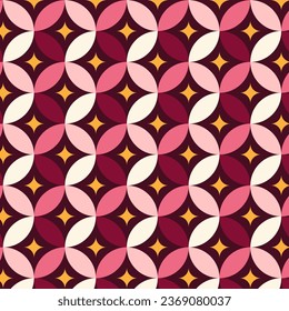 Geometric seamless skin tone pattern