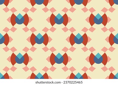 Geometric seamless smooth color pattern. Simple vector graphic background.