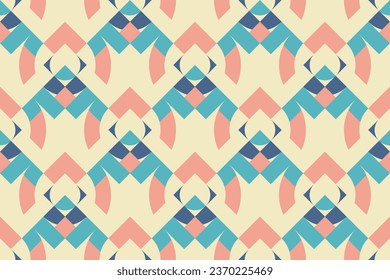 Geometric seamless smooth color pattern. Simple vector graphic background.