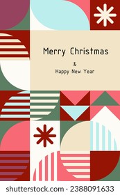 Geometric seamless square pattern design for christmas celebration. Vector illustration