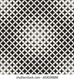 Geometric Seamless Star Shapes Pattern. Halftone Gradient Effect. Repeating Background Texture. Stylish Vector Illustration