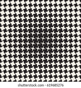 Geometric Seamless Star Shapes Pattern. Halftone Gradient Effect. Stylish Vector Illustration