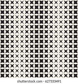 Geometric Seamless Star Shapes Pattern. Halftone Gradient Effect. Repeating Background Texture. Stylish Vector Illustration