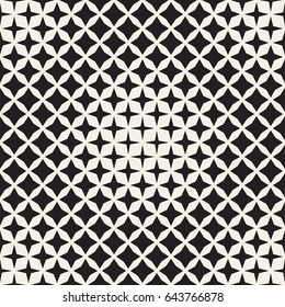 Geometric Seamless Star Shapes Pattern. Halftone Gradient Effect. Repeating Background Texture. Stylish Vector Illustration