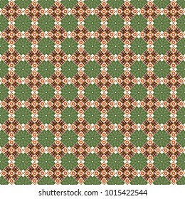 Geometric seamless surface pattern design with retro magenta, green and white colors rhombuses ornament. Grid digital paper, textile print, design. Vector repeated shapes and lines seamless background