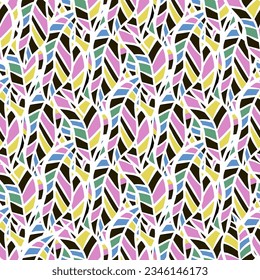 Geometric seamless texture. Abstract repeating pattern. Great for fabric, textile, digital papers. Perfect for swimwear