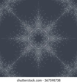 Geometric seamless texture. Molecule and communication. Connected lines with dots. Concept of the  chemistry, biology, medicine, technology. Vector illustration.