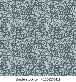 Geometric seamless texture - random chaotic sharp lines background. Vector fashion illustration.