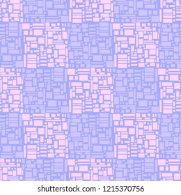 Geometric seamless texture with squares. Multicolored tiled pattern. Mosaic background. Polygonal wallpaper of the surface. Print for polygraphy, posters, t-shirts and textiles. Greeting cards