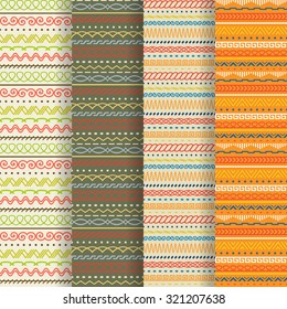 Geometric seamless texture. A vector.