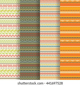 Geometric seamless texture. A vector.