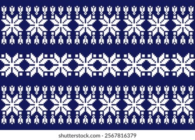 Geometric, seamless, traditional ethnic, thai ,pixel art,fabric pattern for textiles, rugs, wallpaper, clothing, sarong, batik, wrapping, embroidery, print, background, cover, illustration, vector.