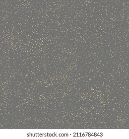 Geometric seamless vector background. Abstract gray and golden texture. Pattern with ink splashes and dots