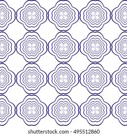 geometric seamless vector illustration. blue gradient.