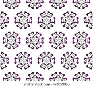 geometric seamless vector illustration. purple gradient.