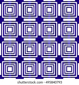 geometric seamless vector illustration. square. blue gradient.