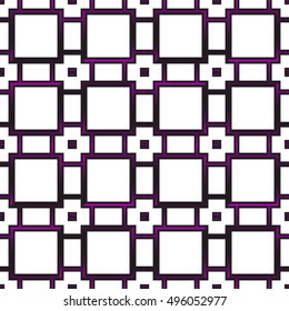 geometric seamless vector illustration. square. purple gradient.