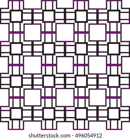 geometric seamless vector illustration. square. purple gradient.