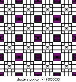 geometric seamless vector illustration. square. purple gradient.