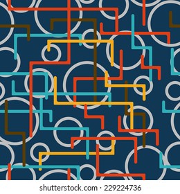 Geometric seamless vector pattern