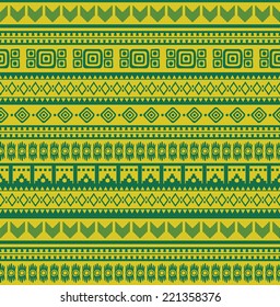 geometric seamless vector pattern in aztec style