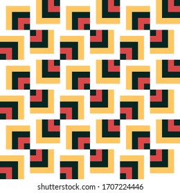 Geometric seamless vector seamless pattern, colored background