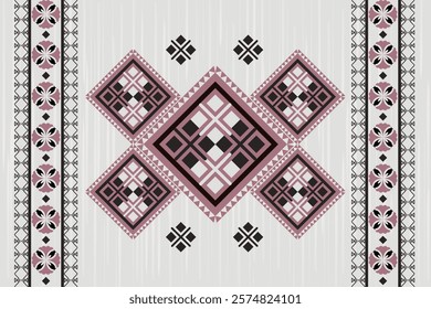 Geometric seamless vector pattern – a mix of Greek, Aztec and tribal art, perfect for rug, print, clothing, and decor.