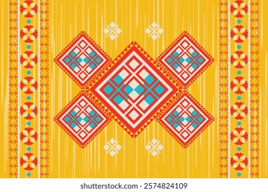 Geometric seamless vector pattern – a mix of Greek, Aztec and tribal art, perfect for rug, print, clothing, and decor.