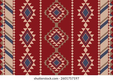 Geometric seamless vector pattern – a mix of Greek, Aztec and tribal art, perfect for rug, print, clothing, and decor.