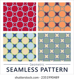 Geometric seamless vector pattern n135