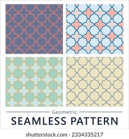 Geometric seamless vector pattern n6