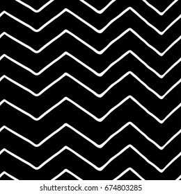 Geometric seamless vector pattern zigzag