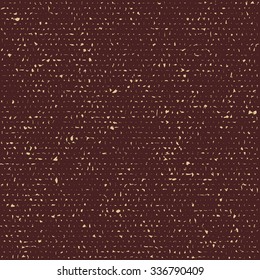 Geometric seamless vector texture with ink splashes and stains. Abstract brown and golden baackground